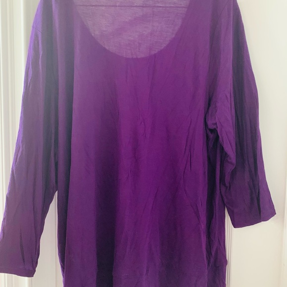 NEW BEAUTIFUL APT 9 PLUMB EMBELLISHED BLOUSE SIZE-2X - Picture 5 of 6